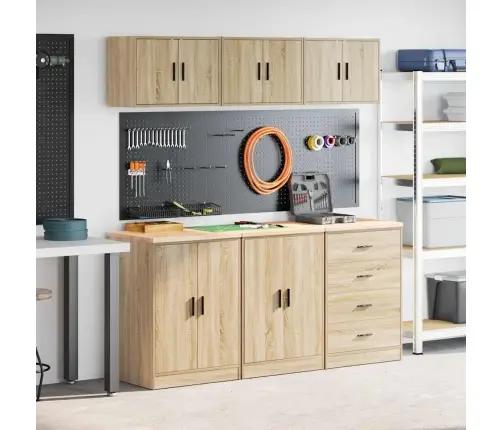 Garaažikapid 6 Tk, Sonoma Tamm, Tehispuit