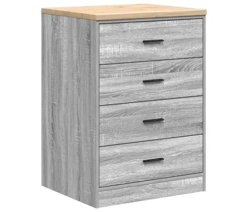 Garažo Spintos, 6 Vnt., Pilkos, Mediena