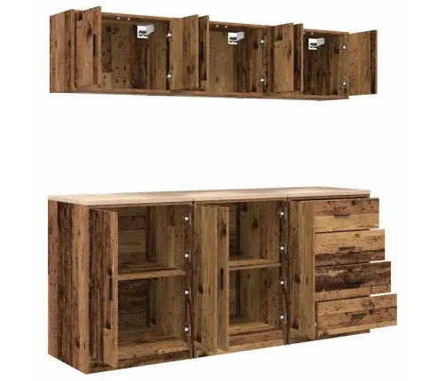 Garaažikapid 6 Tk, Vana Puit, Tehispuit