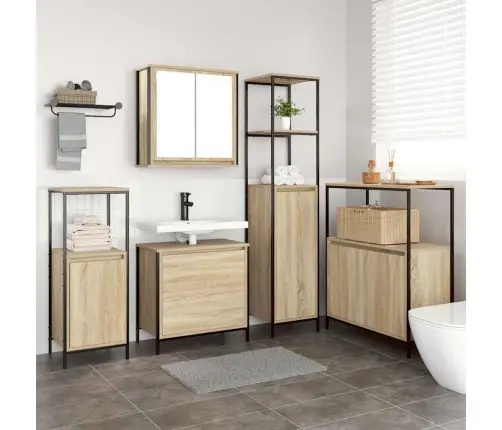 Vannas Istabas Mēbeļu Komplekts 5 Pcs Bēša 76.5 X 35 X 95 Cm Vidaxl