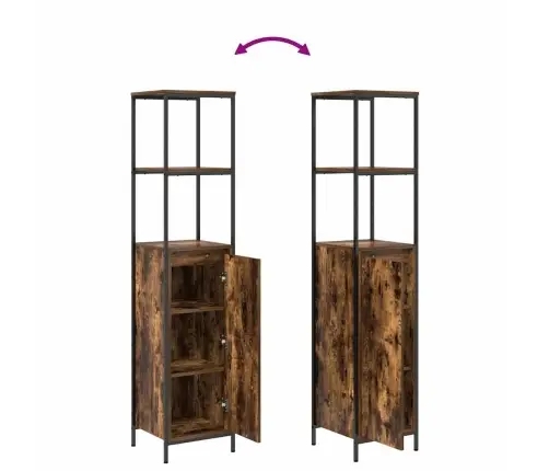 Vannitoa Mööbleset 5 Pcs Pruun 76.5 X 35 X 95 Cm Tehispuit