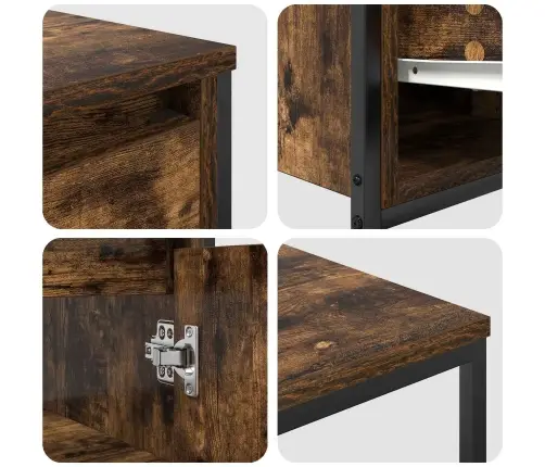 2 Gabalu Vannas Istabas Mēbeļu Komplekts Dūmakaina Ozola Inženierijas Koks Vidaxl