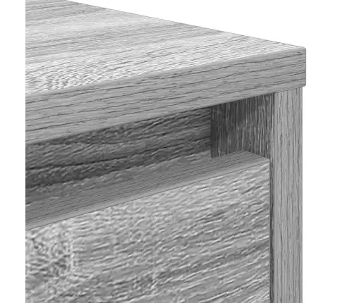 Kavos Staliukas Su Stalčiais, Pilkas Sonoma, 100X100X40 Cm