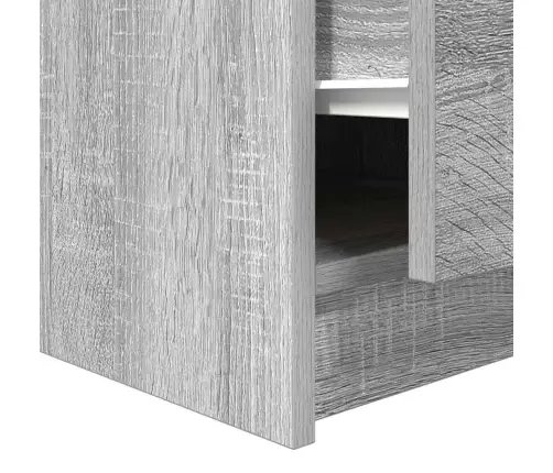 Kavos Staliukas Su Stalčiais, Pilkas Sonoma, 100X100X40 Cm