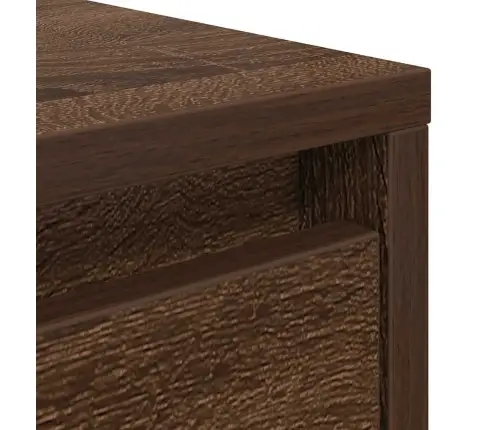 Kafijas Galdiņš Ar Atvilktnēm, Brūna Ozola, 100X100X40 Cm Vidaxl