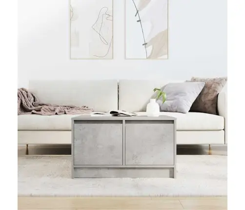 Kavos Staliukas Su Stalčiais, Betoninis Pilkas, 70,5X70X40 Cm