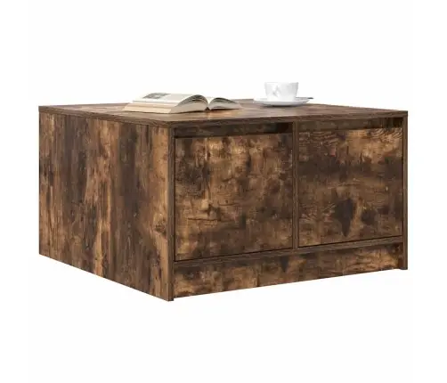 Kafijas Galdiņš Ar Atvilktnēm, Ozola Krāsa, 70,5X70X40 Cm Vidaxl