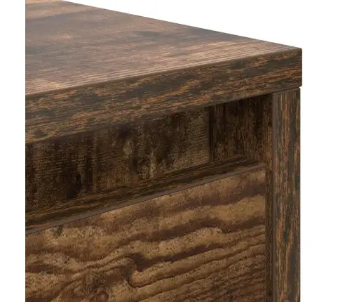 Kafijas Galdiņš Ar Atvilktnēm, Ozola Krāsa, 70,5X70X40 Cm Vidaxl