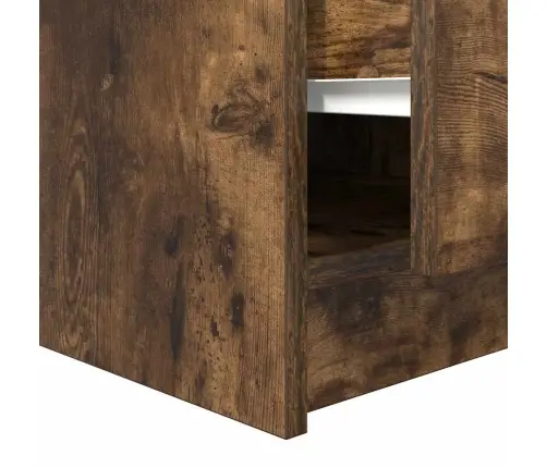 Kafijas Galdiņš Ar Atvilktnēm, Ozola Krāsa, 70,5X70X40 Cm Vidaxl