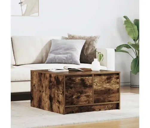 Kafijas Galdiņš Ar Atvilktnēm, Ozola Krāsa, 70,5X70X40 Cm Vidaxl