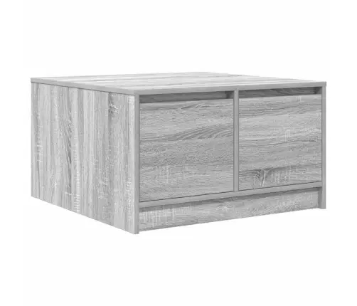 Kavos Staliukas Su Stalčiais, Pilkas Sonoma, 70,5X70X40 Cm Kavos Staliukas Su Stalčiais, Pilkas Sonoma, 70,5X70X40 Cm