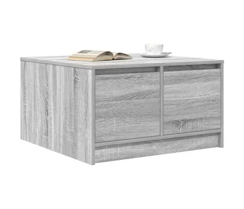 Kavos Staliukas Su Stalčiais, Pilkas Sonoma, 70,5X70X40 Cm Kavos Staliukas Su Stalčiais, Pilkas Sonoma, 70,5X70X40 Cm