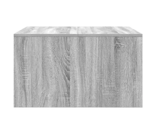 Kavos Staliukas Su Stalčiais, Pilkas Sonoma, 70,5X70X40 Cm Kavos Staliukas Su Stalčiais, Pilkas Sonoma, 70,5X70X40 Cm