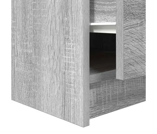 Kavos Staliukas Su Stalčiais, Pilkas Sonoma, 70,5X70X40 Cm Kavos Staliukas Su Stalčiais, Pilkas Sonoma, 70,5X70X40 Cm