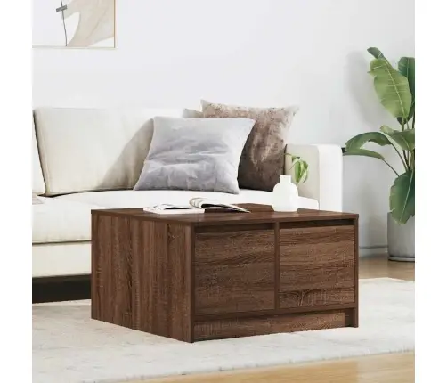 Kavos Staliukas Su Stalčiais, Rudas Ąžuolas, 70,5X70X40 Cm