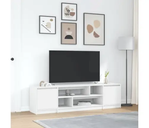 Tv Skapītis, Balts, 188,5X41X50 Cm, Inženierijas Koks Vidaxl