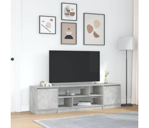 Tv Skapītis, Betona Pelēks, 188,5X41X50 Cm, Inženierijas Koks Vidaxl