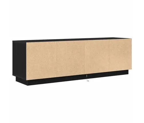 Tv Skapītis Ar Led Apgaismojumu, Melns, 160,5X41X50 Cm Vidaxl