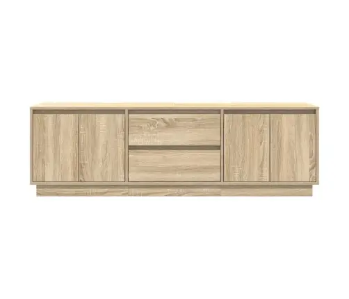 Tv Skapītis Ar Led Apgaismojumu, Ozola Krāsa, 160,5X41X50 Cm Vidaxl