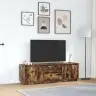 Tv Skapītis Ar Led Apgaismojumu, Ozolkoka Krāsa, 160,5X41X50 Cm Vidaxl