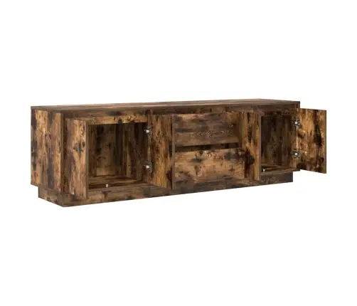 Tv Skapītis Ar Led Apgaismojumu, Ozolkoka Krāsa, 160,5X41X50 Cm Vidaxl