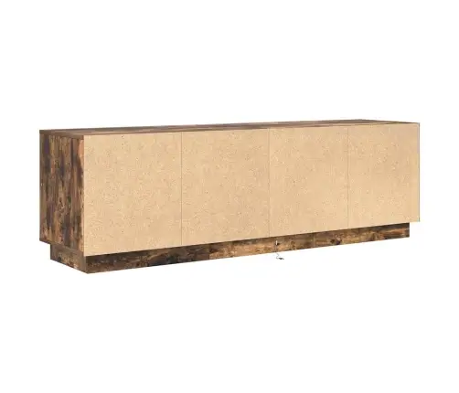 Tv Skapītis Ar Led Apgaismojumu, Ozolkoka Krāsa, 160,5X41X50 Cm Vidaxl