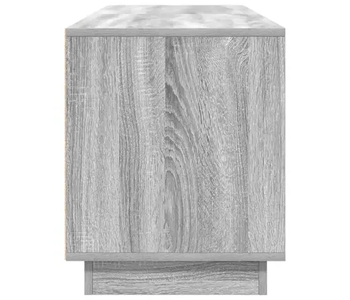 Tv Spintelė Su Led Lemputėmis, Pilka Ąžuolo, 160,5X41X50 Cm