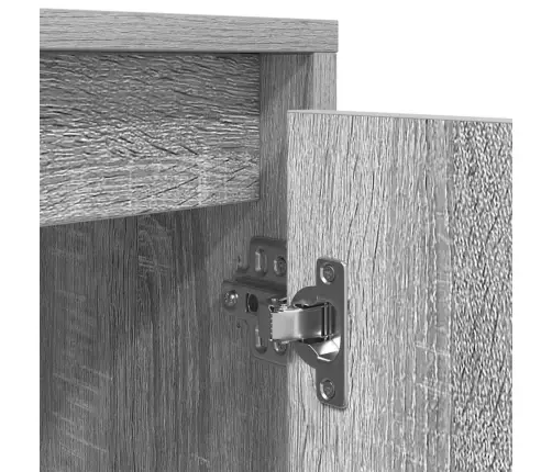 Tv Spintelė Su Led Lemputėmis, Pilka Ąžuolo, 160,5X41X50 Cm