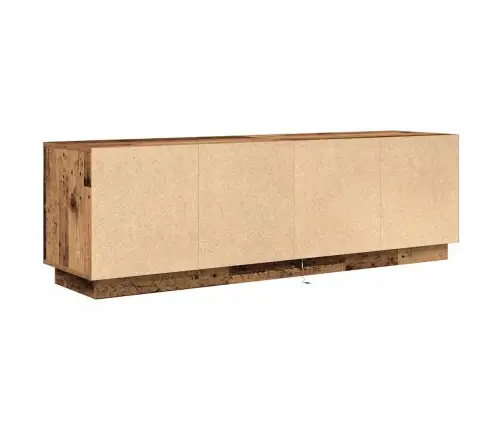 Led-Valgustitega Telerikapp, Vana Puit 160,5X41X50 Cm
