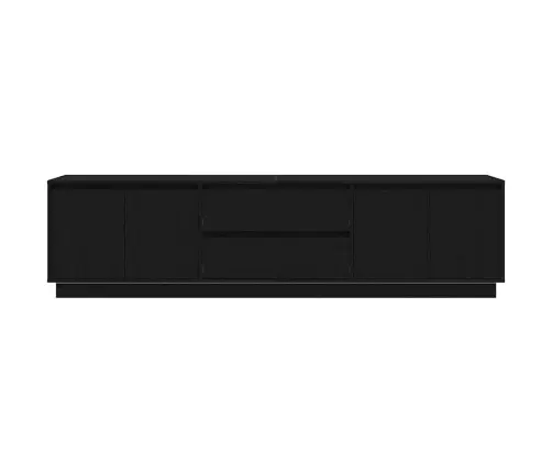 Tv Skapītis Ar Led Apgaismojumu, Melni, 193,5X41X50 Cm Vidaxl