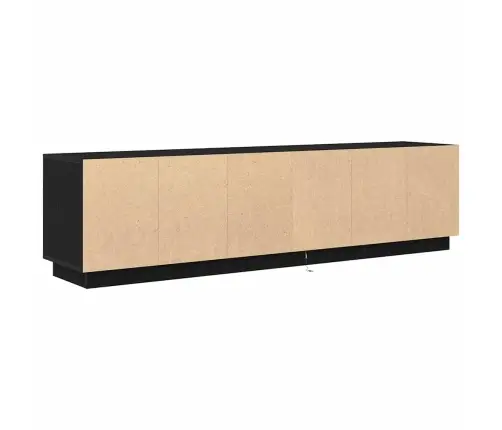 Tv Skapītis Ar Led Apgaismojumu, Melni, 193,5X41X50 Cm Vidaxl