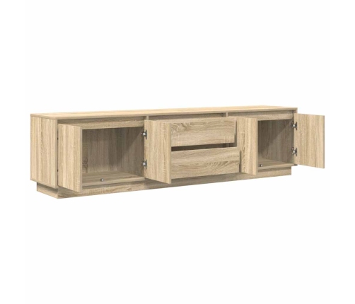 Led-Tuledega Telerikapp, Sonoma Tamm, 193,5X41X50 Cm