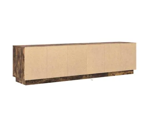 Tv Galdiņš Ar Led Lampiņām, Ozolkoka Krāsa, 193,5X41X50 Cm Vidaxl