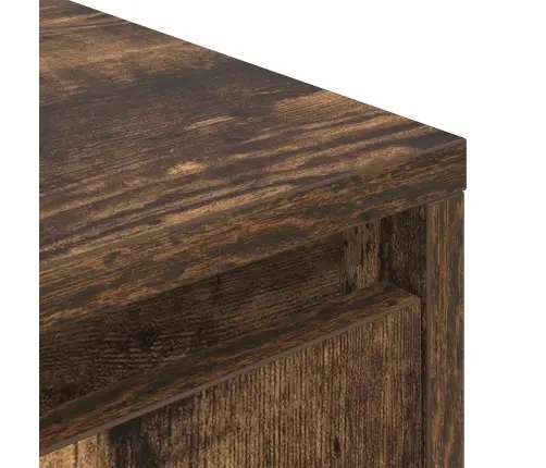 Tv Galdiņš Ar Led Lampiņām, Ozolkoka Krāsa, 193,5X41X50 Cm Vidaxl