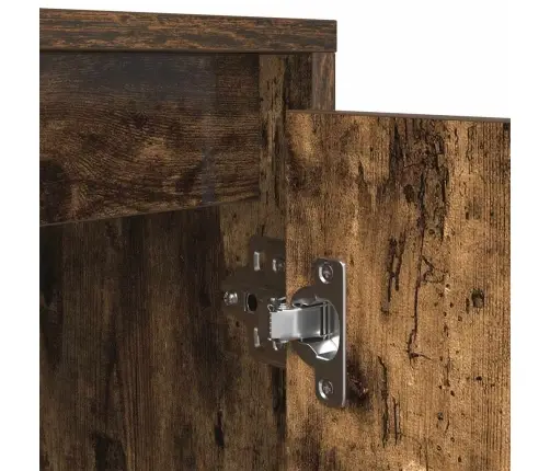 Tv Galdiņš Ar Led Lampiņām, Ozolkoka Krāsa, 193,5X41X50 Cm Vidaxl