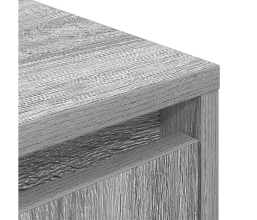 Televizoriaus Spintelė Su Led, Pilka Ąžuolo, 193,5X41X50 Cm