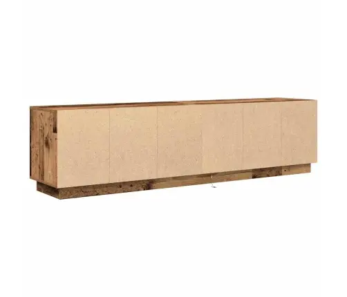 Led-Valgustitega Telerikapp, Vana Puit 193,5X41X50 Cm