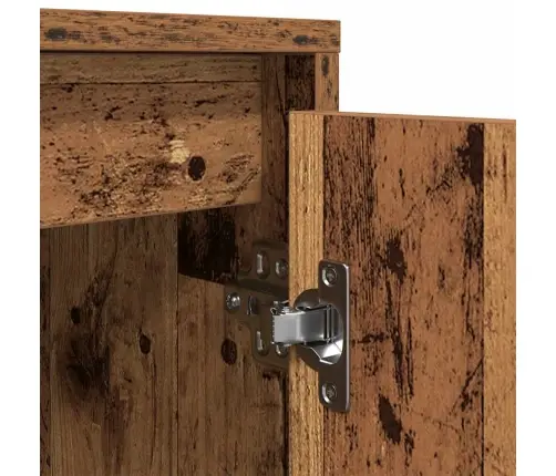 Led-Valgustitega Telerikapp, Vana Puit 193,5X41X50 Cm