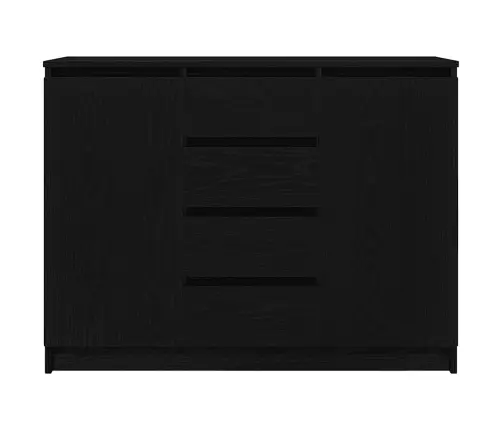 Puhvetkapp Sahtlitega, Must Tamm, 100,5X35X76 cm Tehispuit