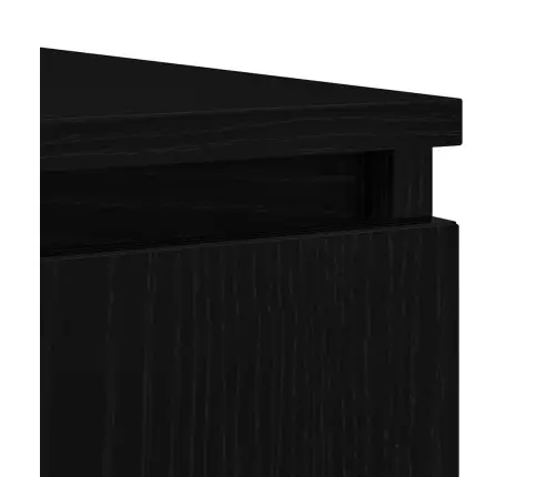 Puhvetkapp Sahtlitega, Must Tamm, 100,5X35X76 cm Tehispuit