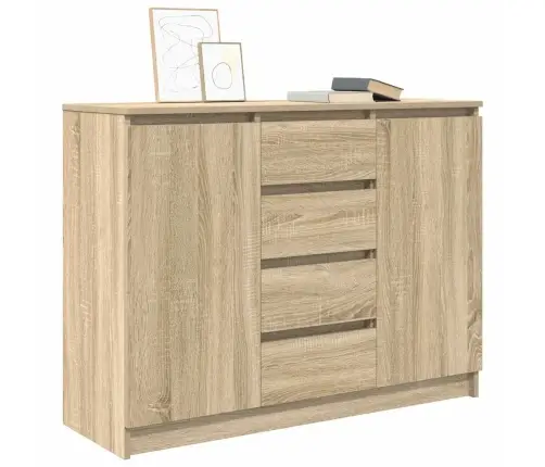 Kumode Ar Atvilktnēm, 100,5X35X76 Cm, Inženierijas Koks Vidaxl