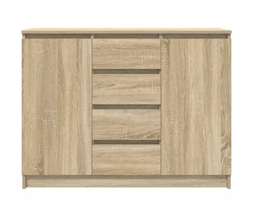 Kumode Ar Atvilktnēm, 100,5X35X76 Cm, Inženierijas Koks Vidaxl