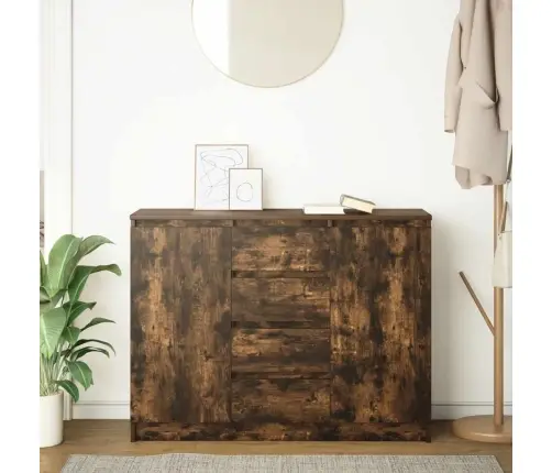 Šoninė Spintelė Su Stalčiais, 100,5X35X76 cm Mediena Šoninė Spintelė Su Stalčiais, 100,5X35X76 cm Mediena