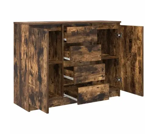 Šoninė Spintelė Su Stalčiais, 100,5X35X76 cm Mediena Šoninė Spintelė Su Stalčiais, 100,5X35X76 cm Mediena