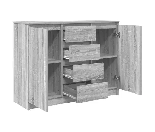 Kumode Ar Atvilktnēm, 100,5X35X76 Cm, Inženierijas Koks Vidaxl