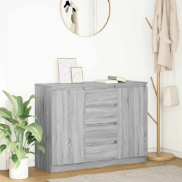 Kumode Ar Atvilktnēm, 100,5X35X76 Cm, Inženierijas Koks Vidaxl