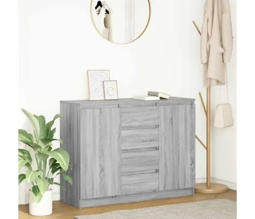 Kumode Ar Atvilktnēm, 100,5X35X76 Cm, Inženierijas Koks Vidaxl