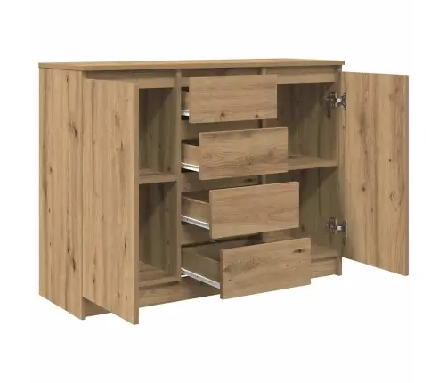 Šoninė Spintelė Su Stalčiais, 100,5X35X76 cm Mediena