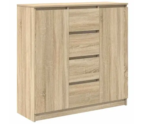 Kumode Ar Atvilktnēm, 100,5X35X98,5 Cm, Inženierijas Koks Vidaxl