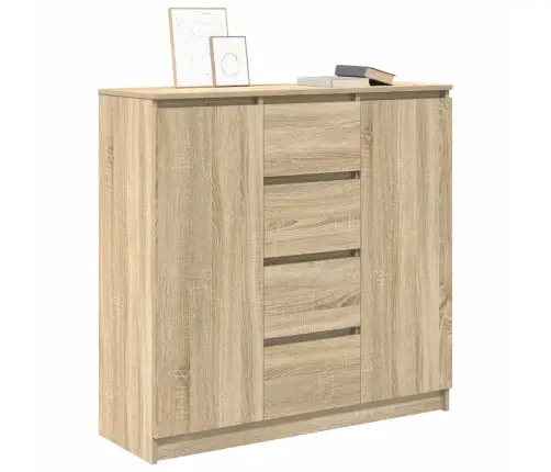 Kumode Ar Atvilktnēm, 100,5X35X98,5 Cm, Inženierijas Koks Vidaxl